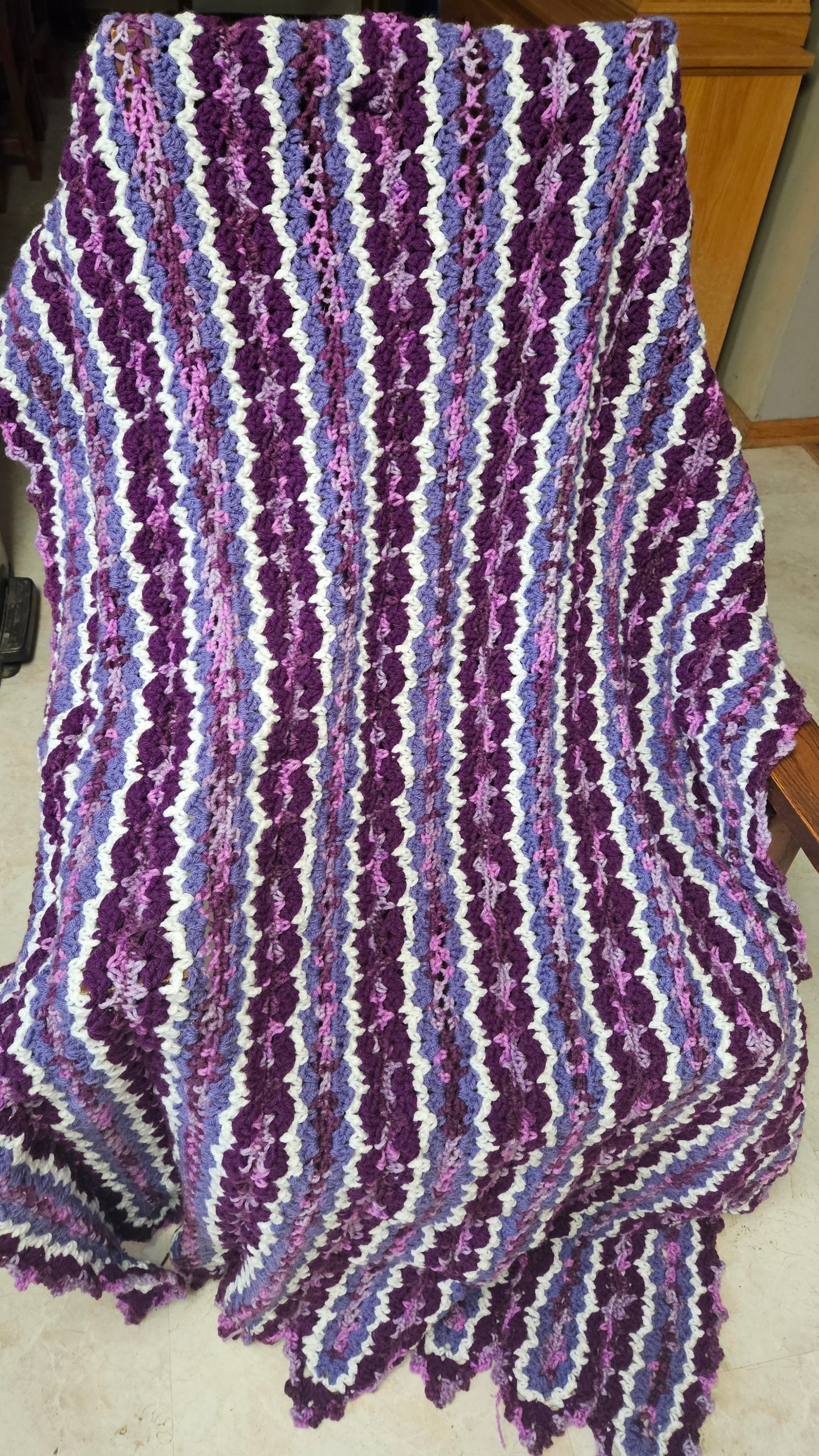 Purple Tones Mile A Minute Blanket
