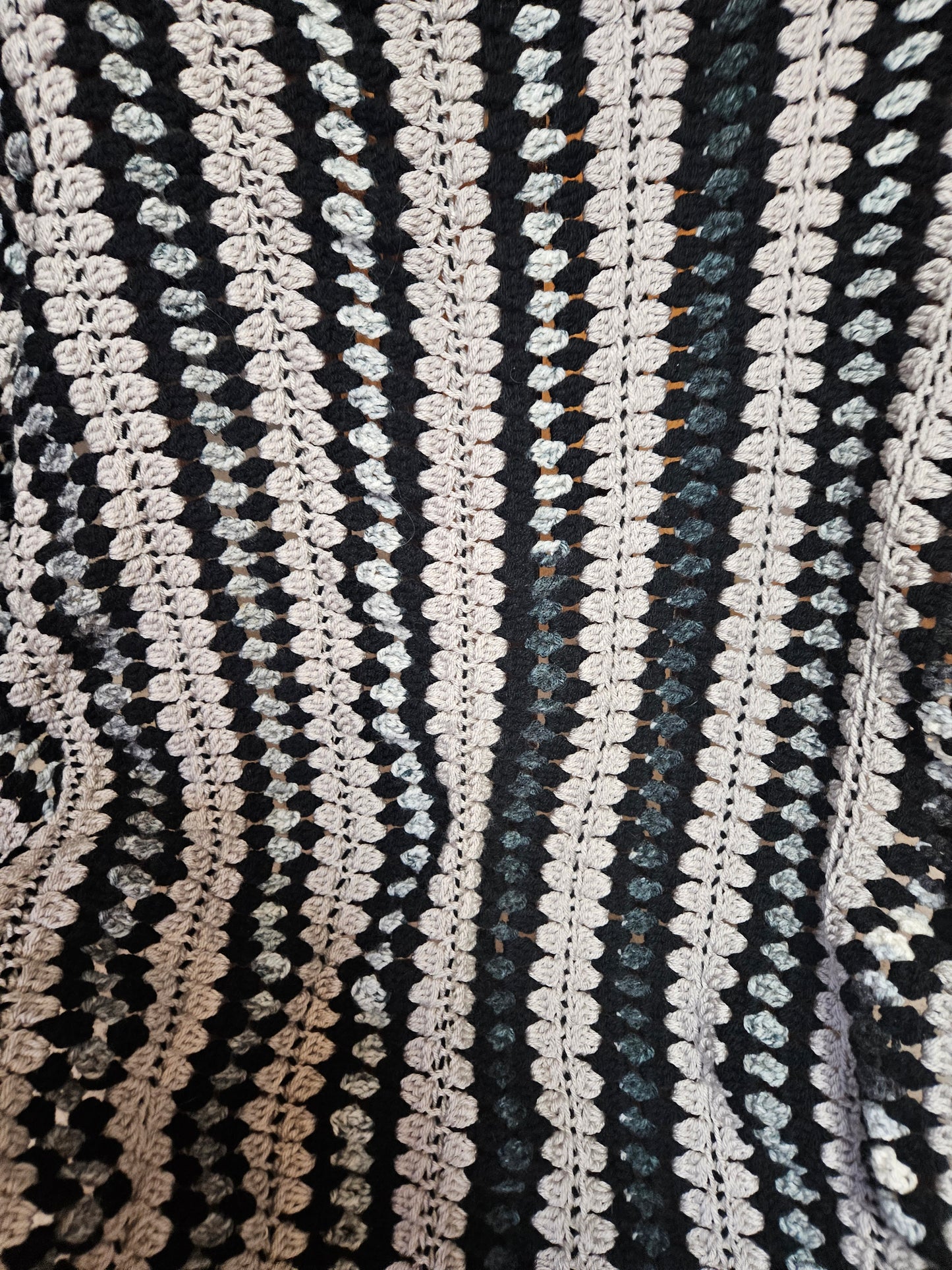 Newsprint Mile a Minute Crochet Blanket