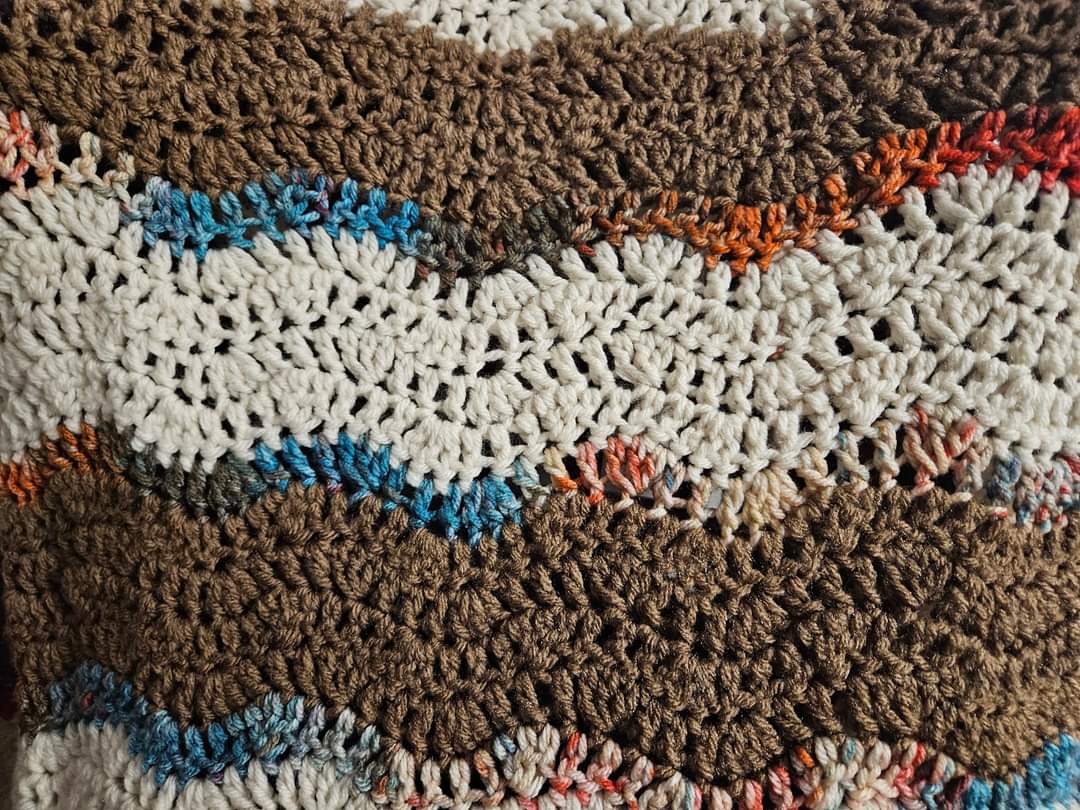 Mirage Ripple Crochet Throw