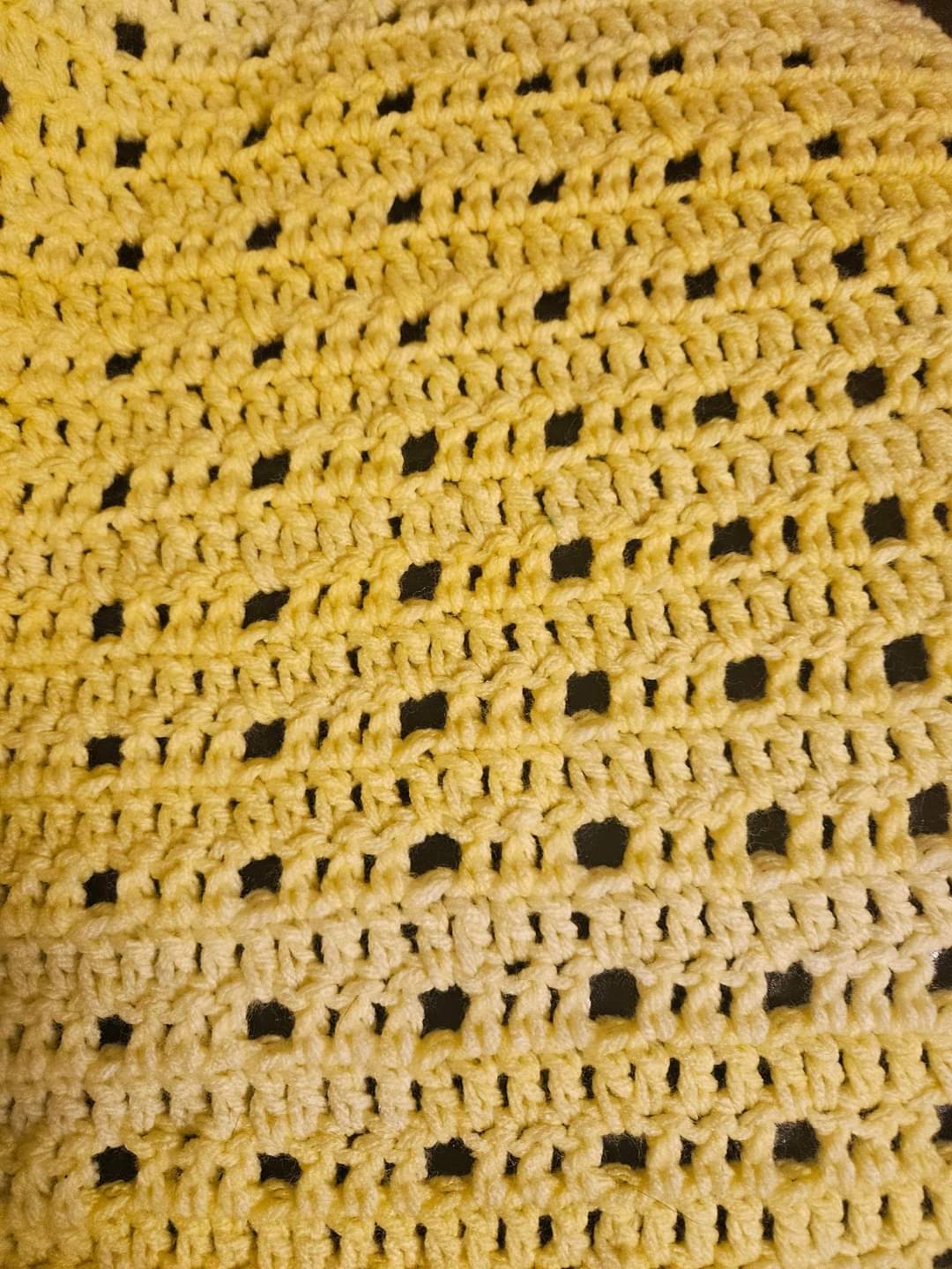 Picket Fence Baby/Toddler Blanket in Yellow Ombre.