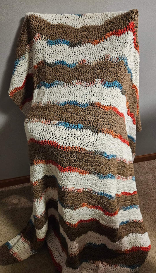 Mirage Ripple Crochet Throw