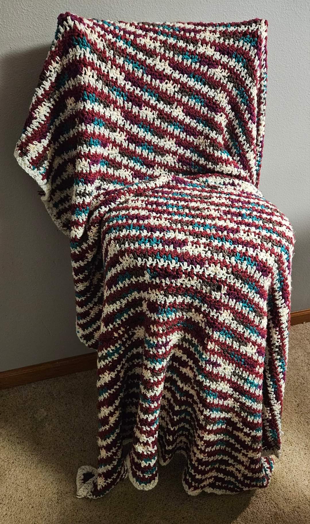 Antique Crochet Throw Blanket