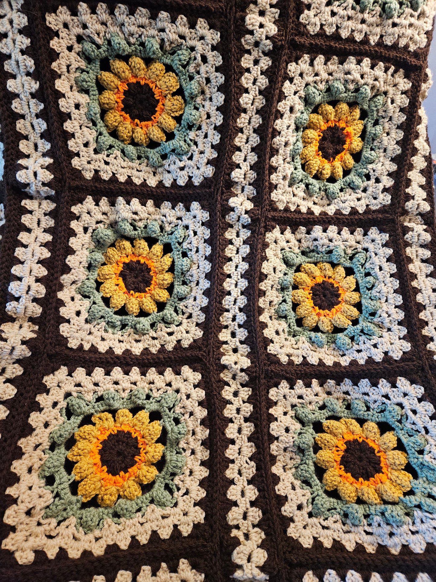 VINTAGE BOHO SUNFLOWER BLANKET
